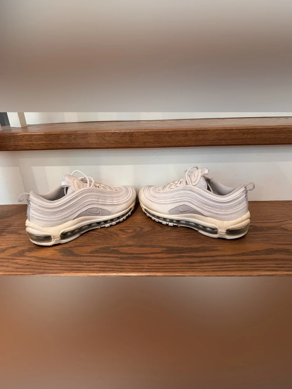 Nike Air Max 97 Low-Top Sneakers in Cream White - Picture 3 of 8